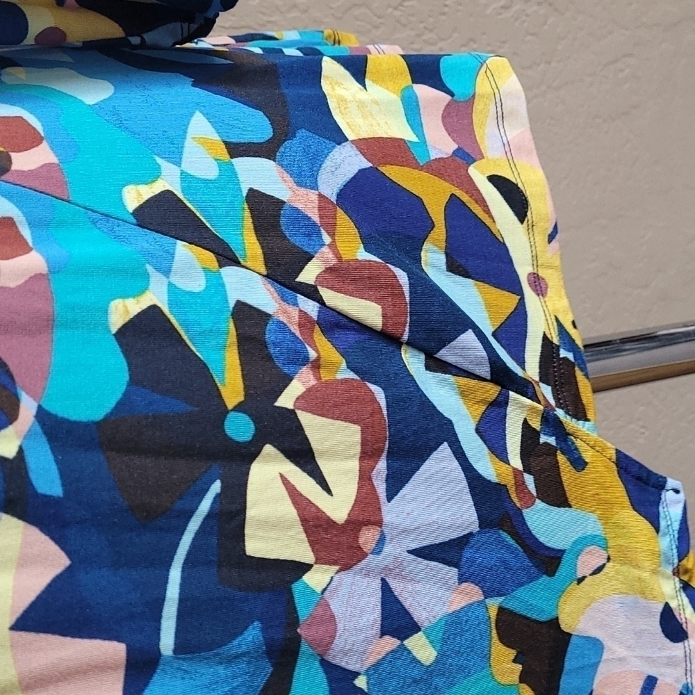 COPY - LOGO blue floral tunic POCKETS S - Picture 5 of 9